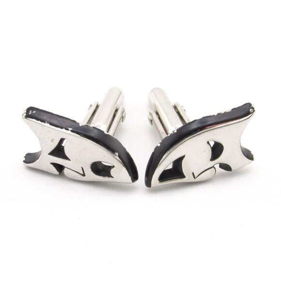 Vintage Swank Comedy & Tragedy Mask Cufflinks - Picture 4 of 12
